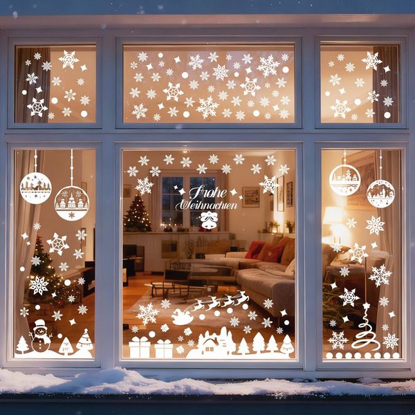 Aufkleber 153er Fensterbilder Weihnachten Selbstklebend Weihnachtsdeko Fenster