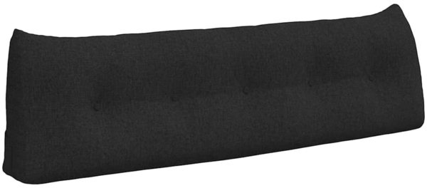 vidaXL Rücken Kissen Schwarz 160 x 24 x 50 cm Stoff 42014530