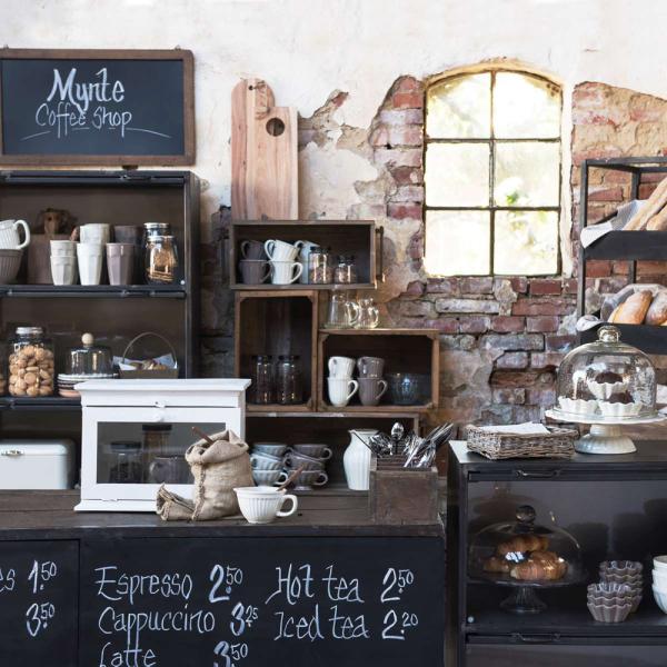 Ib Laursen - Tortenplatte auf Fuß Mynte Keramik Weiß 2079-11 Kuchenplatte Shabby Bild 4