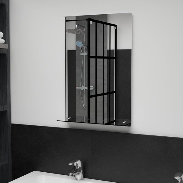 vidaXL Wandspiegel mit Regal 40×60 cm Hartglas [249438]
