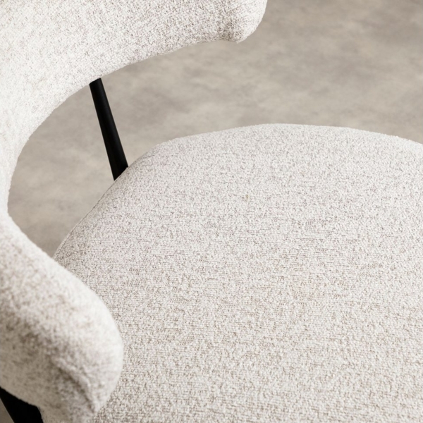 IDIMEX Loungesessel ISOMA, Wohnzimmerset mit Relaxsessel und Beistelltisch modernes design beige Bild 3