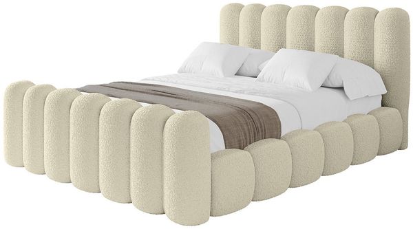 ALTDECOR Polsterbett SENA-Z (Polsterbett mit Bettkasten und Lattenrost, Boxbett mit Matratze), Doppelbett mit Stauraum, Bett mit Kopfteil