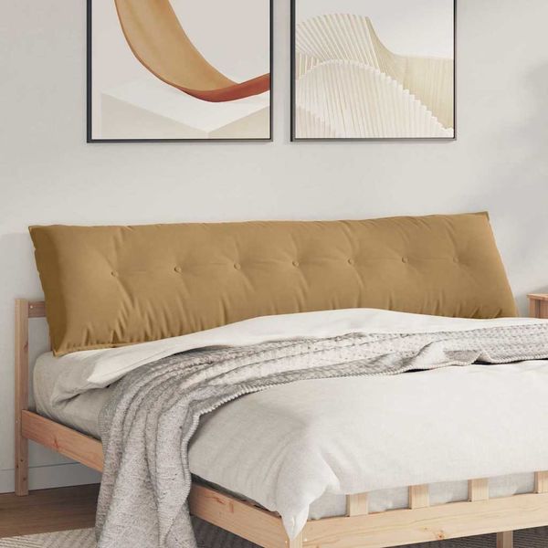vidaXL Rückenkissen Braun 200 x 50 cm Cordstoff 42014984