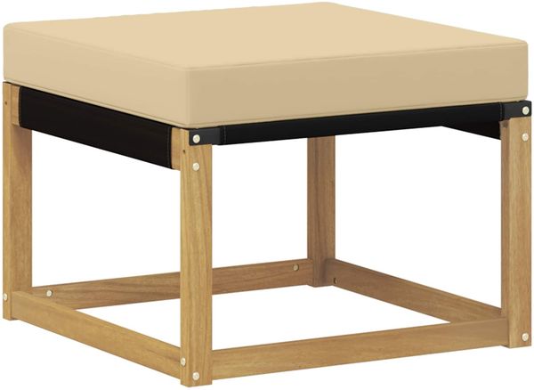 vidaXL Outdoor-Sofagarnitur mit Kissen 8 pcs Weiß und Beige 3389767 Bild 8