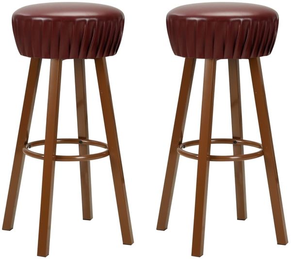 Barhocker 2 Stk. Braun Kunstleder [246731]
