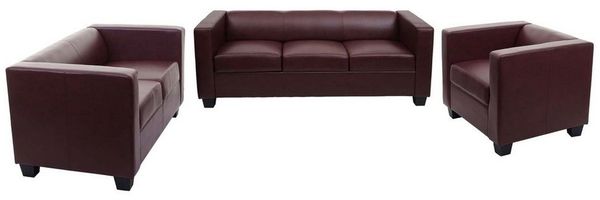 MCW Wohnlandschaft Lille-3-2-1-KL, Set, Bequeme Sitzpolsterung, Stabile Rahmenbauweise, Hohe Standfestigkeit