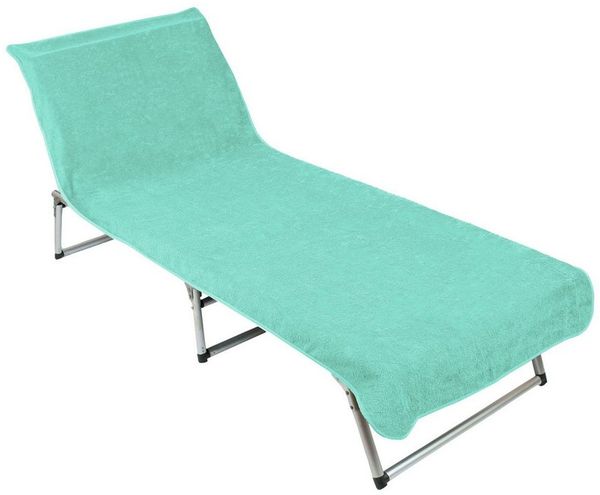 ZOLLNER Strandtuch, Mikrofaser (1-St), 80 x 215 cm, 100% Baumwolle, Liegenbezug auch für Sonnenliege