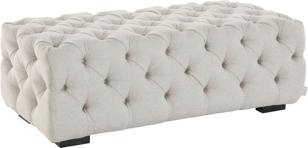 Guido Maria Kretschmer Home&Living Polsterhocker Kalina, mit klassischer Chesterfield-Knopfheftung