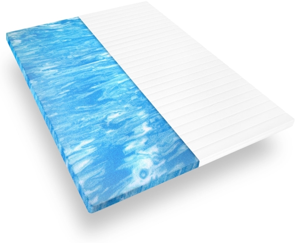 Matratzen Topper - Ergonomischer Gel Topper und Matratzenschoner - Weicher Matratzentopper für besten Liegekomfort - Höhe ca. 5 cm - Matratzenauflage 80x200