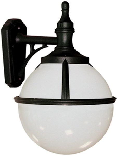 Außenleuchte, Wandlampe, Schwarz, H 44 cm