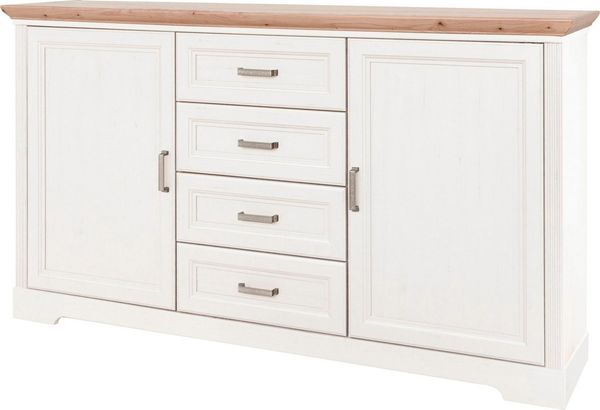 Sideboard Kommode JASMIN Pinie weiß Nachbildung