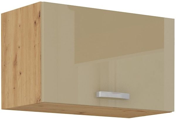 Hängeschrank 60 Eiche Artisan Cappuccino Hochglanz Küchenzeile Küchenblock Küche