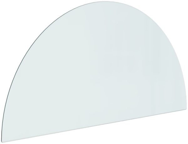 vidaXL Funkenschutzplatte Glas Halbrund 1000x500 mm 324117