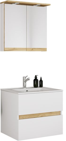 VCM Badmöbel Waschtisch Cosila 921964 Weiß H. 101 x B. 61 x T. 47 cm