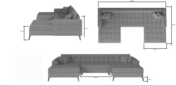 Eltap Vertizo Ecksofa (Nube 24) Symmetrisch Bild 4