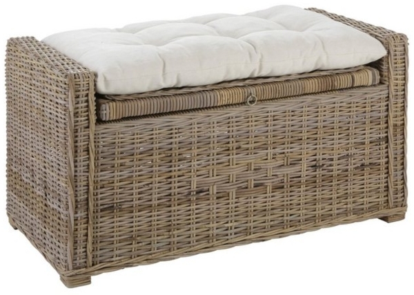 Home affaire Sitztruhe Schönerempfang, TOPSELLER! (Rattan-Bank, OTTOs Choice), Belastbar bis max. 80 Kg, mit Stauraum Bild 4