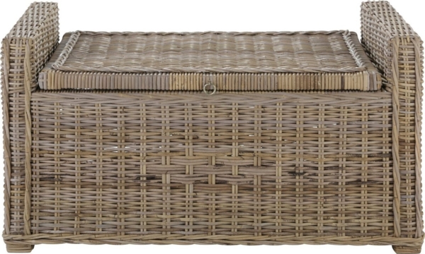 Home affaire Sitztruhe Schönerempfang, TOPSELLER! (Rattan-Bank, OTTOs Choice), Belastbar bis max. 80 Kg, mit Stauraum Bild 2