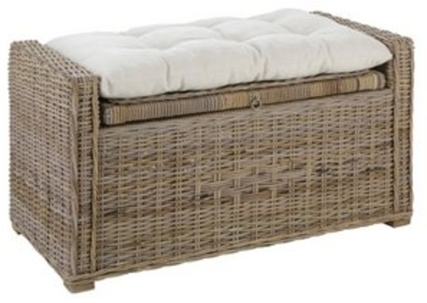 Home affaire Sitztruhe Schönerempfang, TOPSELLER! (Rattan-Bank, OTTOs Choice), Belastbar bis max. 80 Kg, mit Stauraum Bild 6