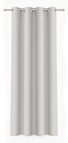 Bestlivings Blickdichte, Gardine mit Ösen, in vielen Größen und Farben Hellgrau 140x245 cm