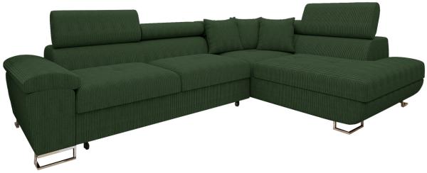 Ecksofa Cotere Cord (Farbe: Poso 14, Seite: Rechts)