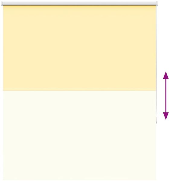 vidaXL Verdunkelungsrollo Gelb 135x175cm Stoffbreite 131,6cm Polyester 4012071 Bild 9
