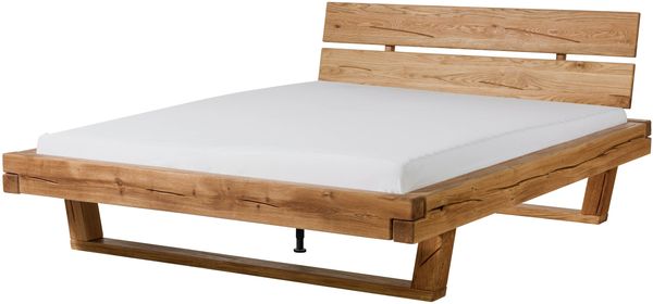 Bett Eiche 180 x 200 x 87 natur geölt BREGENZ #103