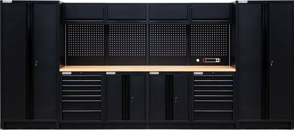 Feistos Werkstatteinrichtung EOS 13 Blackline, 455 x 61 x 200 cm (B x T x H)