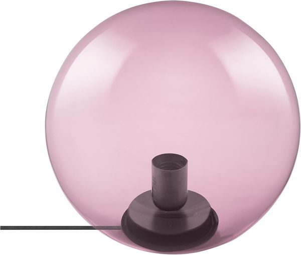 LEDVANCE Vintage Edition 1906, Tischleuchte mit E27 Sockel, Pinkes Glas, Ohne Leuchtmittel, Bubble Table