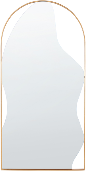 Wandspiegel COLOMBIER 41 cm 81 cm Metall Gold
