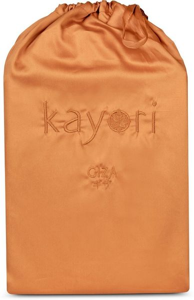 Kayori Spannbettlaken Giza, Mako-Satin, Gummizug: rundum, (1 Stück), 100% Baumwolle-Satin