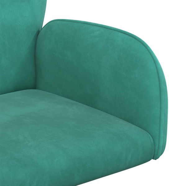 vidaXL Drehstuhl 54 x 55 x 90 cm Türkis Samt (V) 42034352 Bild 6
