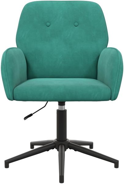 vidaXL Drehstuhl 54 x 55 x 90 cm Türkis Samt (V) 42034352 Bild 3