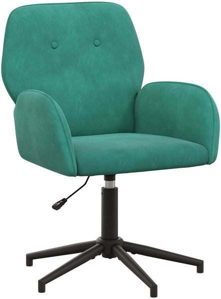 vidaXL Drehstuhl 54 x 55 x 90 cm Türkis Samt (V) 42034352 Bild 2