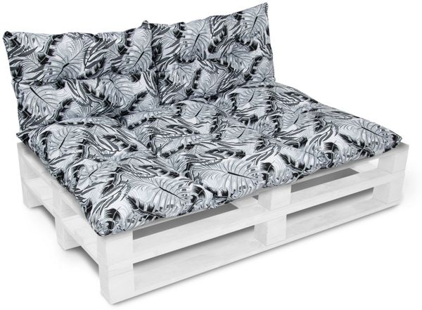 Amilian Dekokissen Set 3-teilig Gartenbank Outdoor 80x120cm + 2 x40x60cm, Gartenbankauflage & Sitzpolster für Outdoor und Europaletten