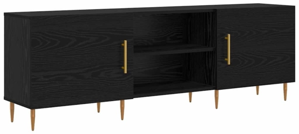 vidaXL TV-Schränk Schwarz Eichen-Optik 150 x 30 x 50 cm Holzwerkstoff 879597