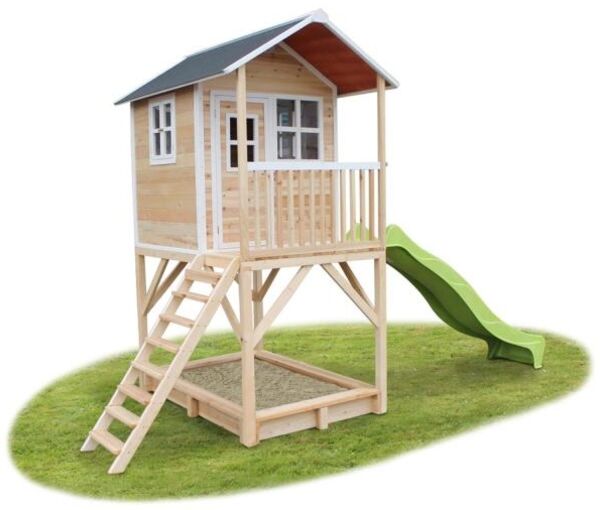 Exit Holz Spielhaus Loft 750 | Braun | 190x269 cm