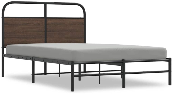 vidaXL Bettgestell ohne Matratze 140x200 cm Braun Eichen-Optik 4100465