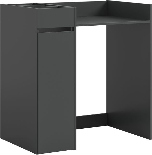 Waschmaschienenumbau Set (B/H/T: 95x101x60 cm) in anthrazit Nachbildung