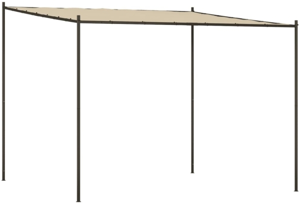 vidaXL Pavillon Beige 3x3 m 180 g/m² Stoff und Stahl 362463