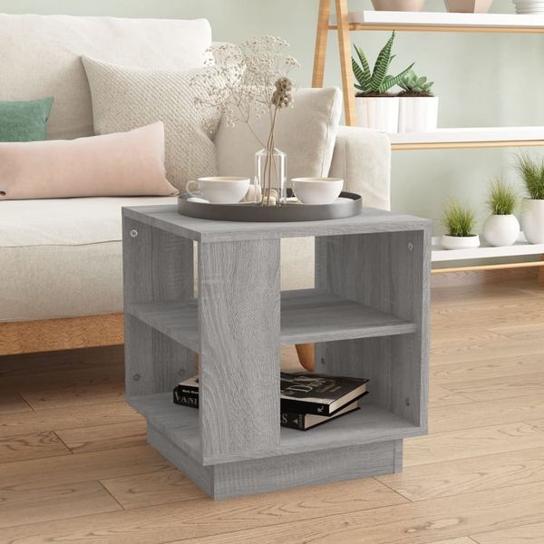 vidaXL Couchtisch Grau Sonoma 40x40x43 cm Holzwerkstoff 813090