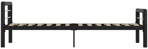 vidaXL Bettgestell Schwarz und Weiß Metall 100 × 200 cm 284551 Bild 4