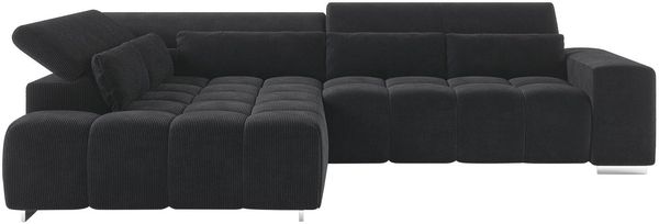 COTTA Ecksofa Orion L-Form, mit Kopfteilverstellung & 5 Nierenkissen