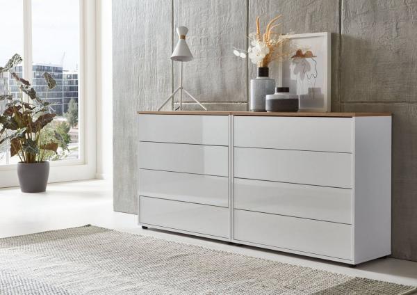 BMG Möbel Sideboard Mailand Set 1 (Kommode Schubladenkommode Anrichte), Made in Germany