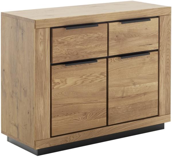 Kommode >GRENO< in Wildeiche geölt, Wildeiche teilmassiv - 102x80x40cm (BxHxT)