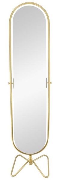 Vente-unique - Standspiegel drehbar - Metall - 45 x 171 cm - Goldfarben - ASATU