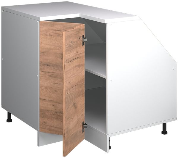 Dachschrägenschrank Eckschrank Rion Goldkraft Eiche 75.6 x 81.6 cm mit 1 Tür, Schrankkorpus 60 cm Tiefe Vicco Bild 4