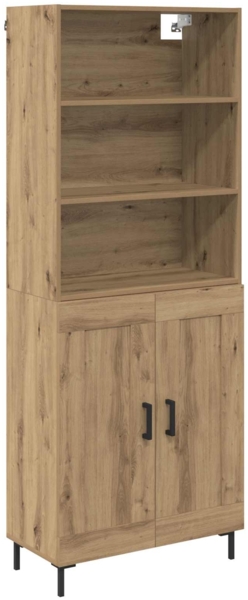vidaXL Highboard Artisan-Eiche 69,5 x 34 x 180 cm Holzwerkstoff 3415868