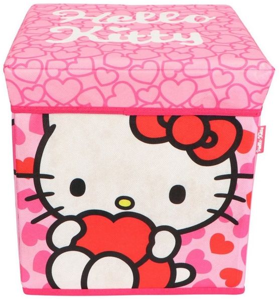 Hello Kitty Aufbewahrungsbox mit Sitzfunktion und Stauraum 30 × 30 × 30 cm
