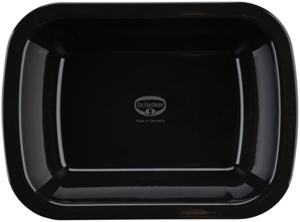 Dr. Oetker Küchenhelfer Auflaufform Back-Idee Kreativ, aus Emaille, Emaille, (1-St), hitzebeständig bis 400°C, schnitt- und kratzfest, induktionsgeeignet