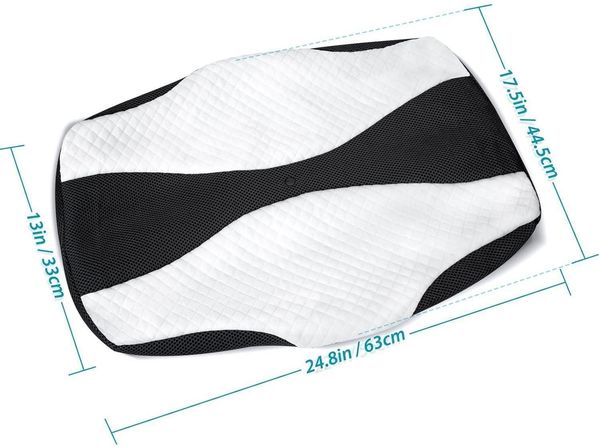 SAHEYER Kissenbezüge Memory Foam Ersatzbezug Schwarz Schwarz+weiß-Kissenbezug Bild 4